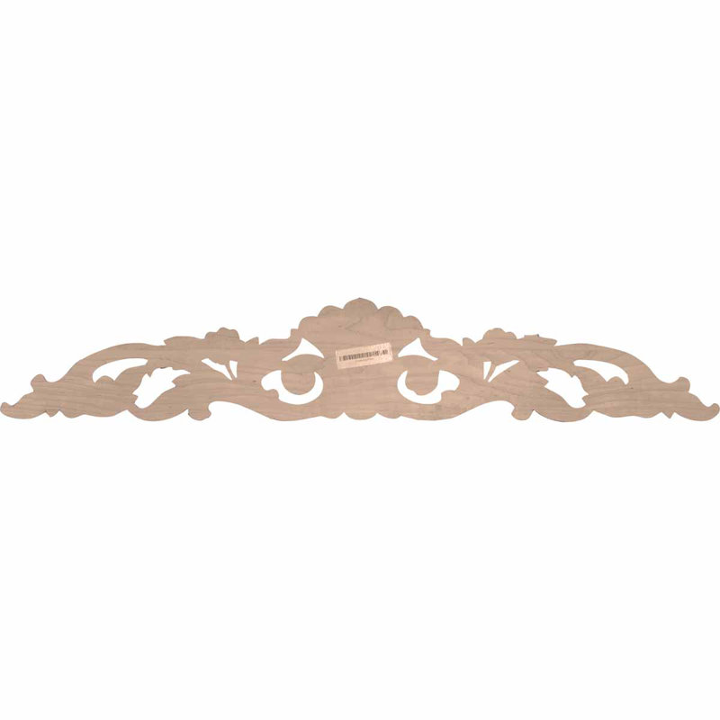 Farmingdale Center with Scrolls, Maple, 3 1/4"H x 12 1/4"W x 5/8"D