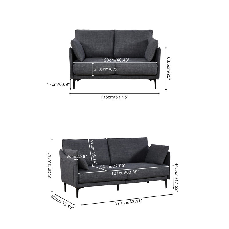 2 sièges avec rembourrage - gris, rembourrage, poids de 81,35 lb, rembourrage en mousse à haute densité de 2 lb