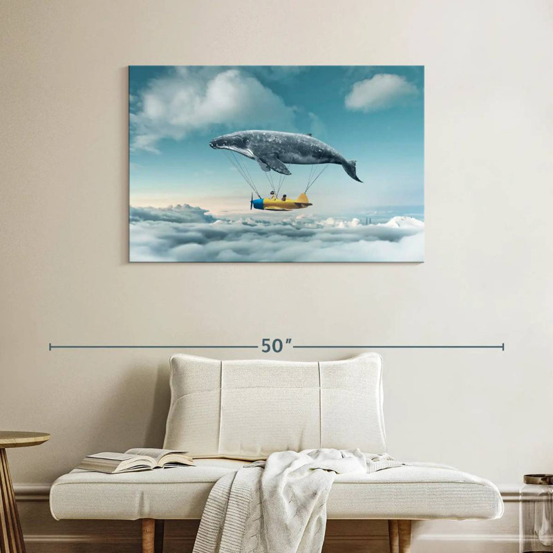 Kelan Whale Airplane, 26" H x 39" W