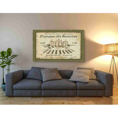 «French Wine Label III» par Daphne Brissonet, art mural sur toile