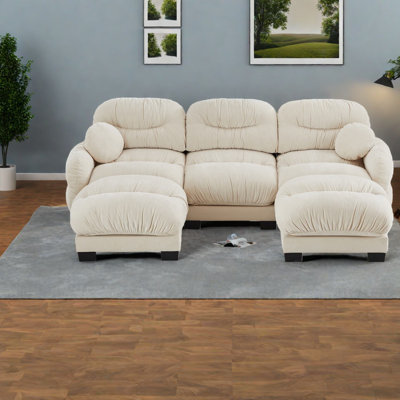 Canapé modulaire en chenille modulaire Compression Cozy