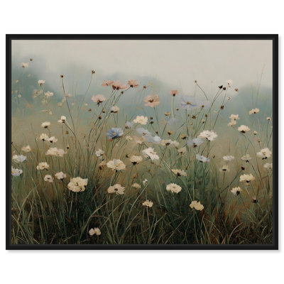 Impression sur toile Cosmos Field Farmhouse par Art Remedy