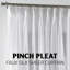 Pinch Pleated Extra Long Sheer Curtain Single Panel-107705076-107705101