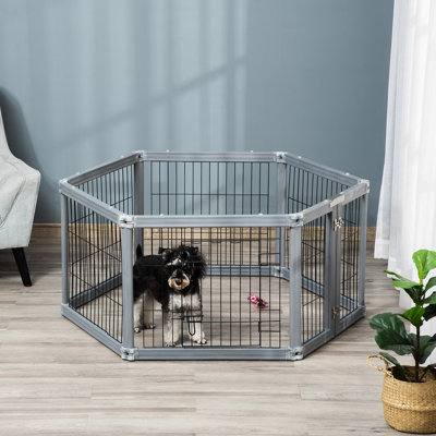 62cm H Panel Wood Exercise Pen