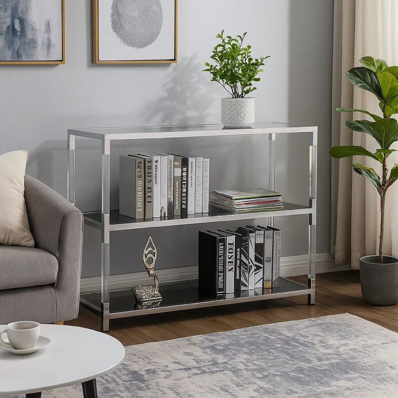 47.5'' Glass Top Console Table