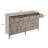 Dumbo 70" Modern Double Dresser with 10 Drawers in Rustic Gray-462414493