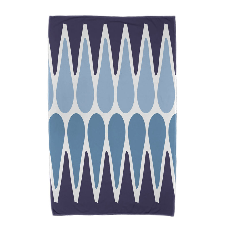 Malcho Beach Towel, Navy Blue/Light Blue