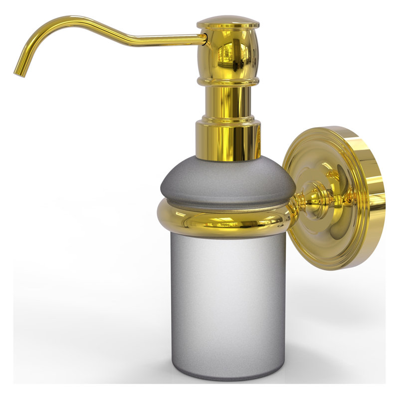 Gober Soap Dispenser, Polished Brass