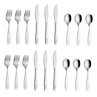 Childrens Cutlery 18 Piece Cutlery Set, Service for 6