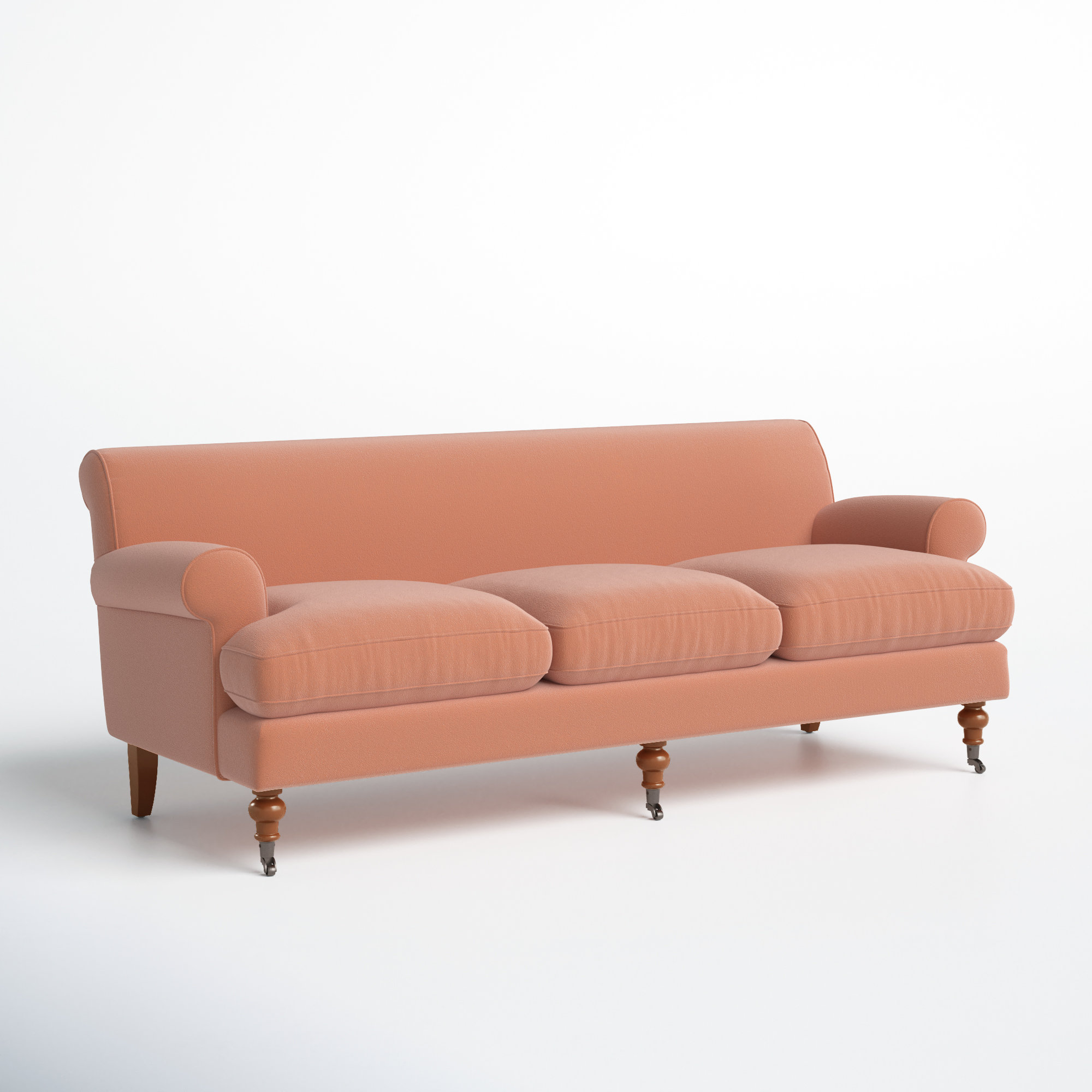 Christine Upholstered Cushion Back Sofa Beige