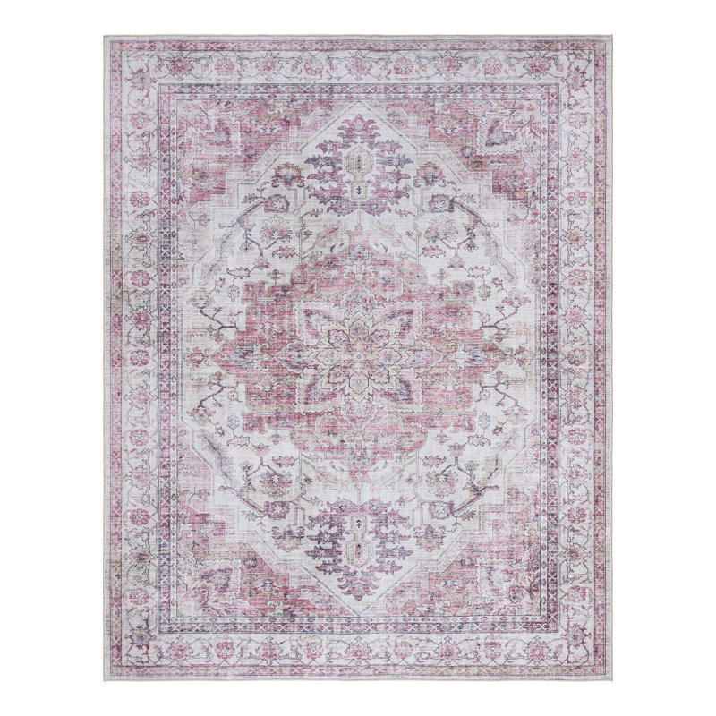 Tapis intérieur ivoire Samira Tiefi, Rectangle 8 pi 9 po x 13 pi 1 po
