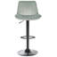 Colesburg Swivel Upholstered Adjustable Height Counter Stool with Metal Frame