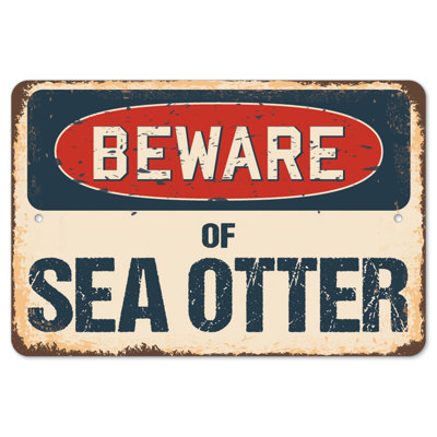 Décalcomanie - Loutre de mer_Moins de la loutre de mer