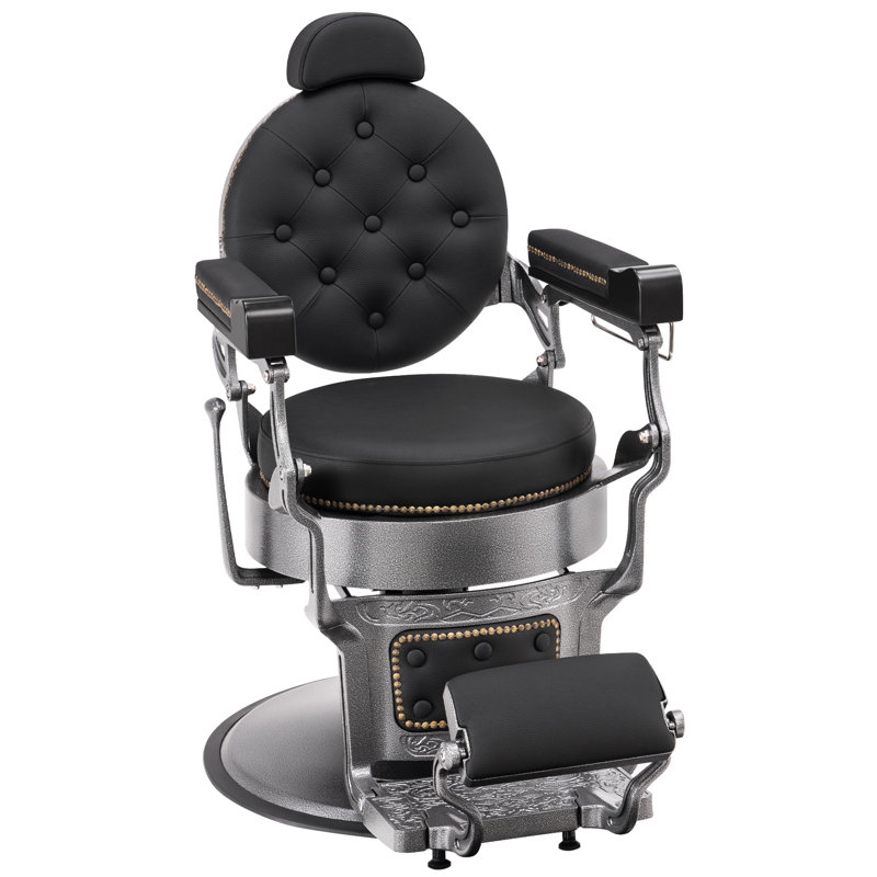 Fauteuil de salon pivotant Delano, Cuir gris assorti, Gris