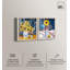 «Dynamic Painted Collage Duo Shadowbox Print», art mural fantaisiste par Art Remedy, cadre blond, 16 x 20-572351695-572351694