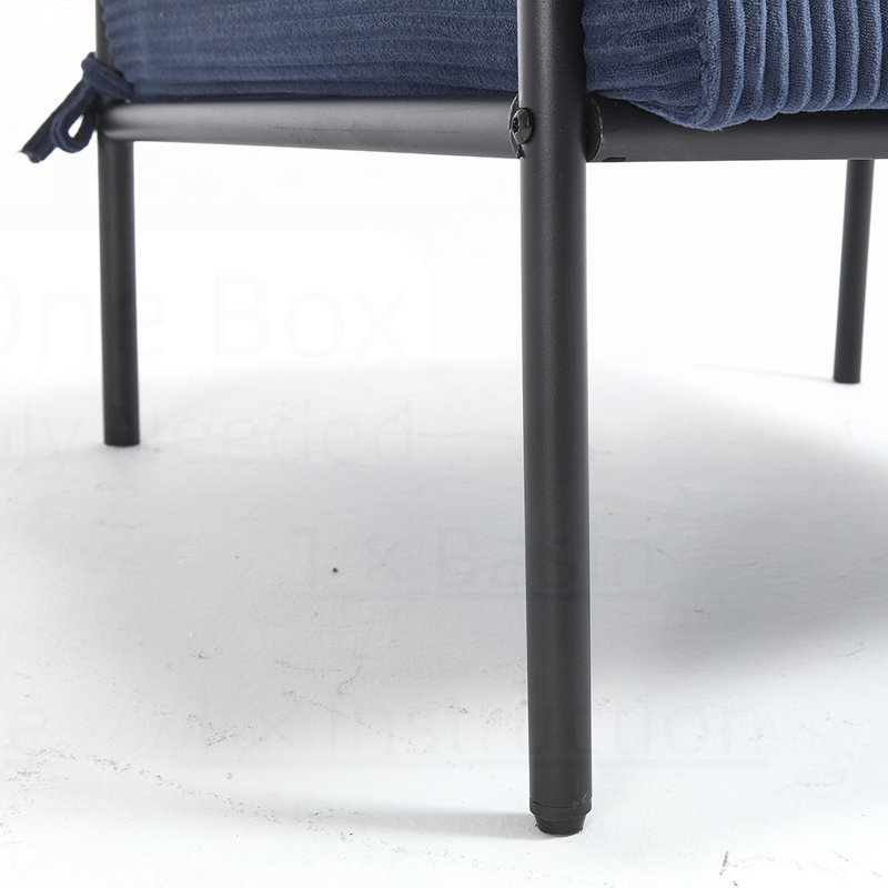 Molleton luxueux de haute qualité de style moderne à plusieurs espaces, Bleu très foncé