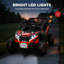 24V Kids Ride on Car 4WD 2 Seating with Télécommande - UTV électrique avec musique et lumières, rouge-125177345