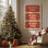 «Santa's Boarding Pass», reproduction d'art sur toile