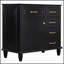 Meuble-lavabo de 36 pouces avec lavabo en céramique, structure en bois massif, armoire en bois aggloméré et peuplier, tiroirs rabattables, tablette réglable et poignées en alliage de zinc-1315617139