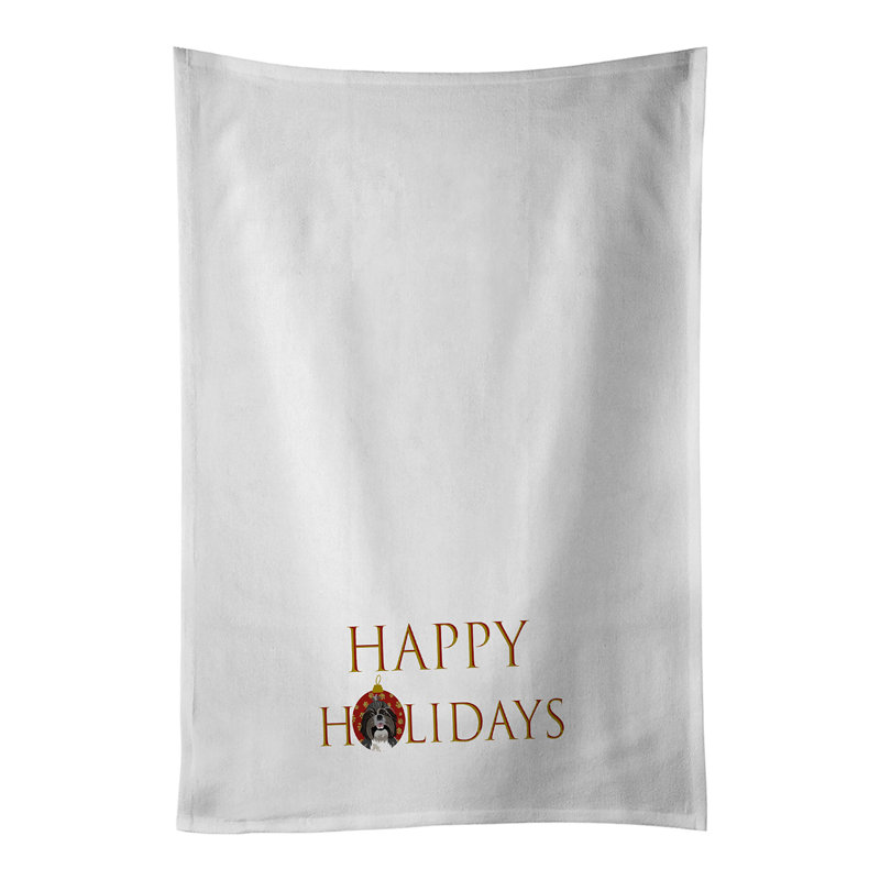 Ensemble de 2 serviettes de cuisine Shih-Tzu