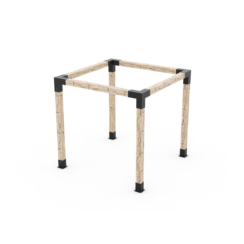 Ensemble de pergola pour poteaux en bois 6 x 6 Toja, 96" H x 72" W x 72" D