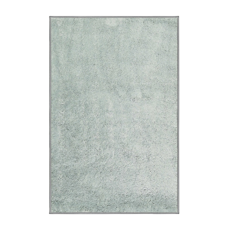 Tapis contemporain vert mer, Rectangle 8 pi x 10 pi