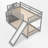 Matelles Kids Twin Over Twin Bunk Bed-1892736841