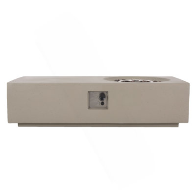 RECTANGLE 14.75" MGO FIRE PIT - 50 000 BTU
