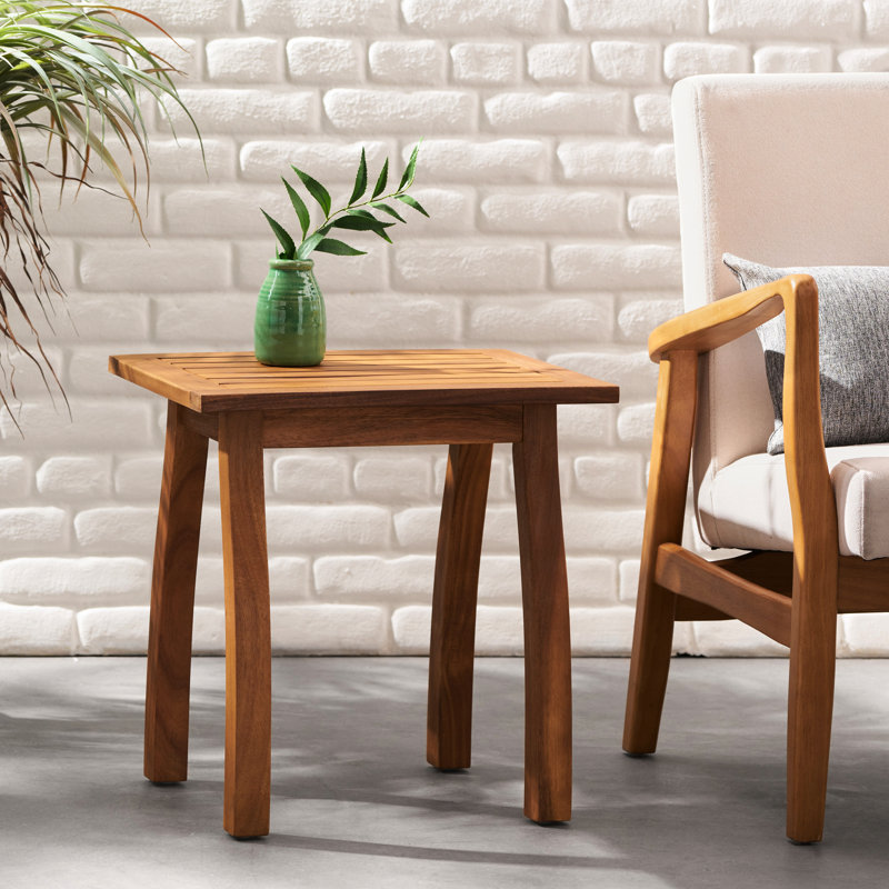 Table de bout SELMA, Teck
