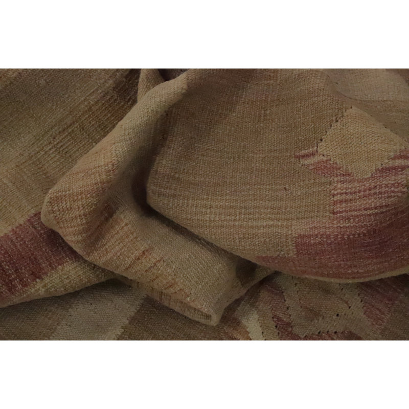 Geometric Kilim Vegetable Dye Area Rug 7x9