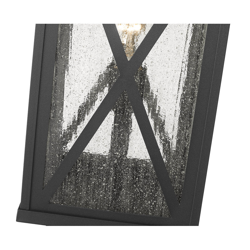 Tête de lanterne noire à 1 lumière Thorpe, H 18,75 po x l 9,5 po x P 9,5 po