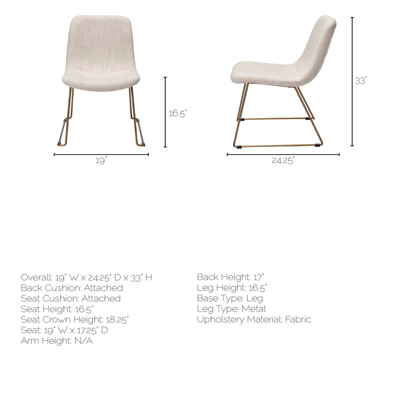 Chaise rembourrée Evadine