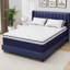 Matelas hybride mi-ferme 10 po avec mousse viscoélastique gélifiée et ressorts ensachés, support de bord-136620665