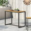 Tables de patio modernes, table de bar en bois d'acacia et salle à manger industrielle pour l'extérieur