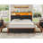 Fluted Design Bed with Bookcase and Drawers-651966788-651966842