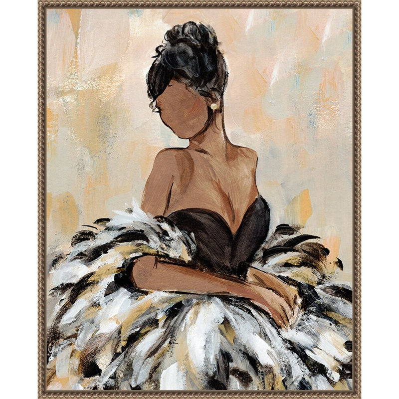 «Ball Gown Frills III» par Annie Warren, reproduction d'art sur toile encadrée, H 28 po x l 23 po