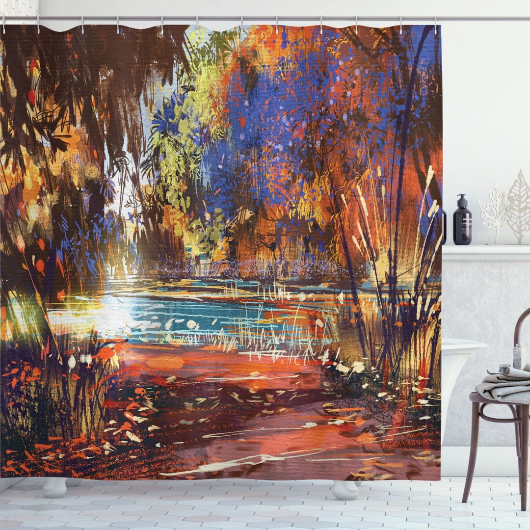 Fantasy Art Shower Curtain with Hooks Included Ambesonne 