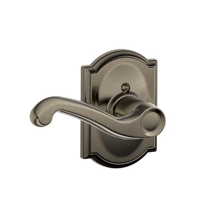 Flair Lever with Camelot Trim Non-Turning Lock Schlage Handle