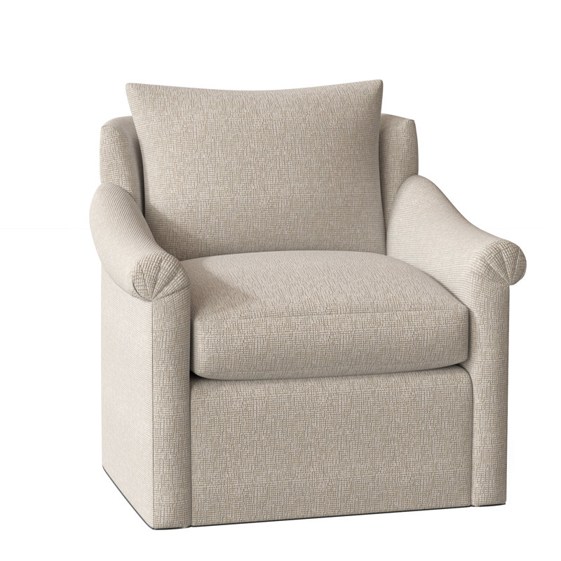 Fauteuil pivotant vers le bas de 34 po de large Drake, Galet Chartres