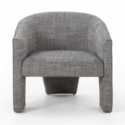 Brayson Genuine Leather Barrel Chair