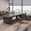 78.74" Tan+Black Rectangular Solid Wood+Iron desks-108218837-108218840