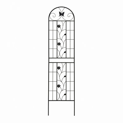 Garden Arch Gate, Metal Garden Trellis 86.7" X 19.7" Rustproof Trellis For Climbing Plants Outdoor Flower Support
