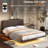 Floating Bed Frame with LED Light-346273249-346273248