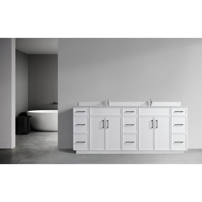 84'' Double Bathroom Vanity Base Only