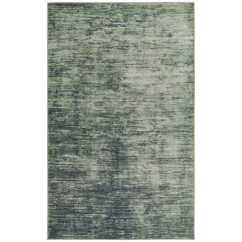 Tapis contemporain contemporain de couleur Ikhasa, Rectangle de 5 pi x 8 pi