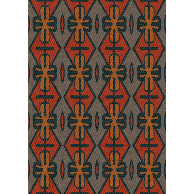 Tapis brun en laine touffeté à la main Palmas
