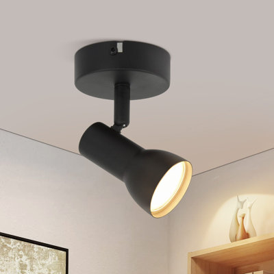 Ceiling spotlight 1-flame ceiling lamp hallway - ceiling light modern design interior spotlight GU10 ceiling spots metal 350° swivel spots for bedroom living room kitchen (without bulb)