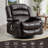 Ergonomic Pu Leather Recliners With Heat Massage, Brown Living Room Comfort