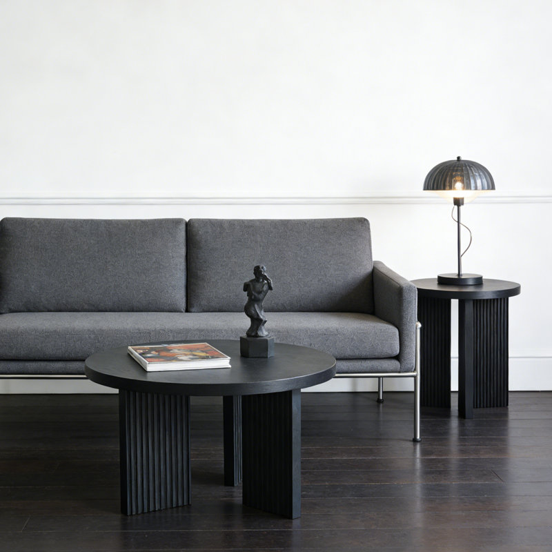 Table basse et table de bout, Noir