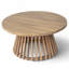 Table basse de patio en bois d'acacia (seulement avec table basse, sans chaises)